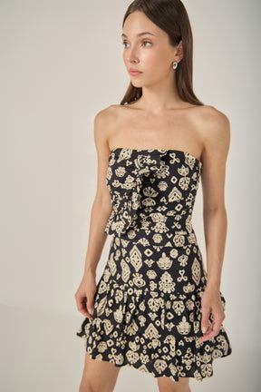 Strapless Ruffle Top