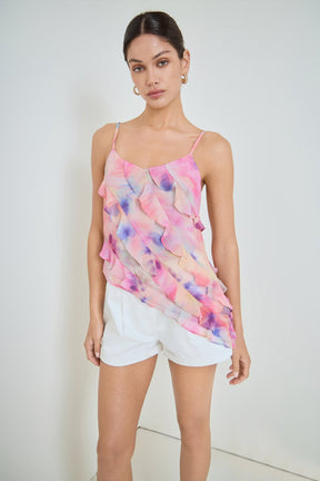 MARSY - Dyed Ruffled Top - TOPS available at Objectrare