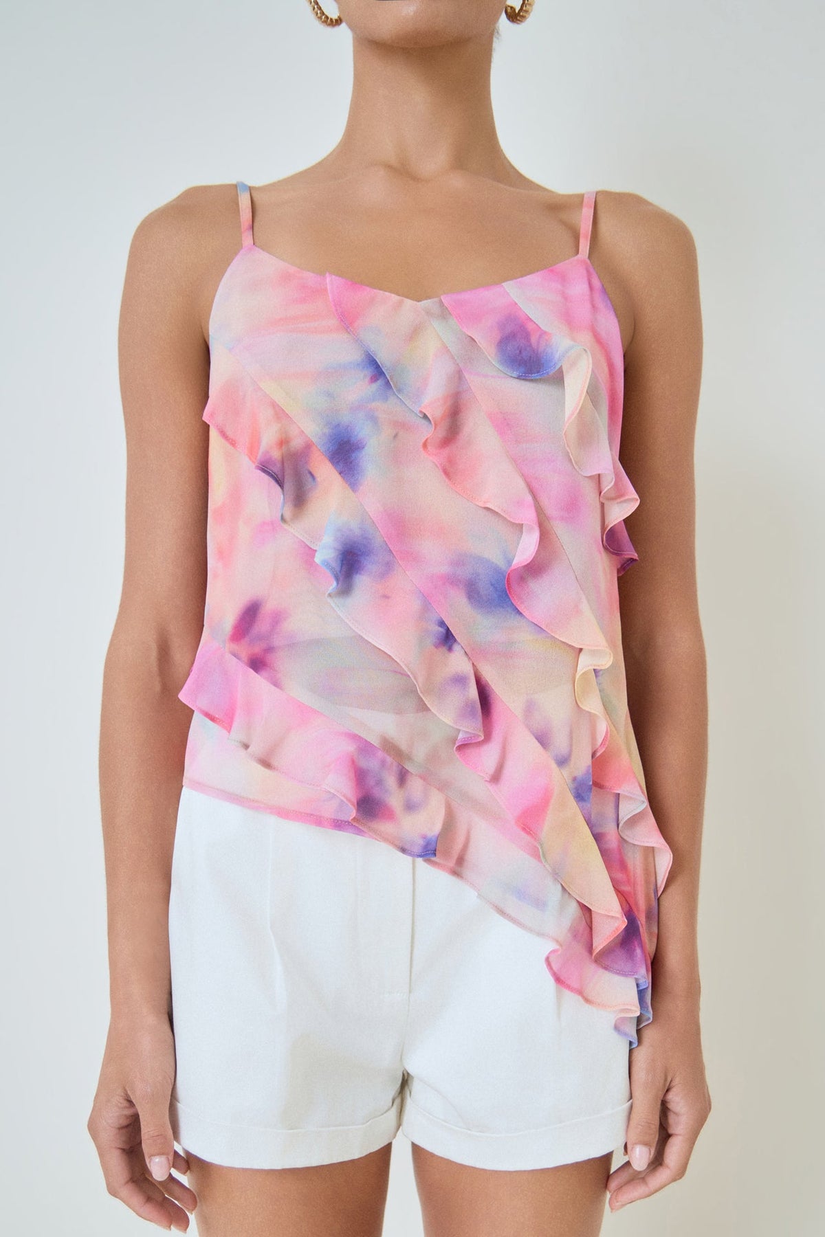 MARSY - Dyed Ruffled Top - TOPS available at Objectrare