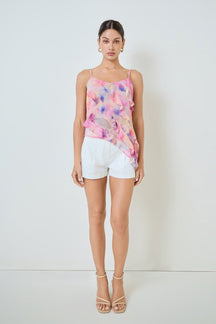 MARSY - Dyed Ruffled Top - TOPS available at Objectrare