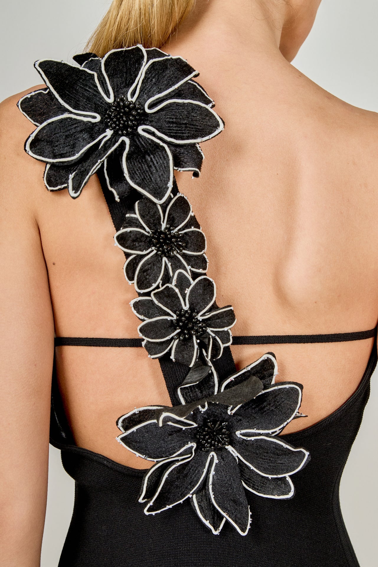 ENDLESS ROSE - Flower Detail One Shoulder Knit Maxi Dress - DRESSES available at Objectrare