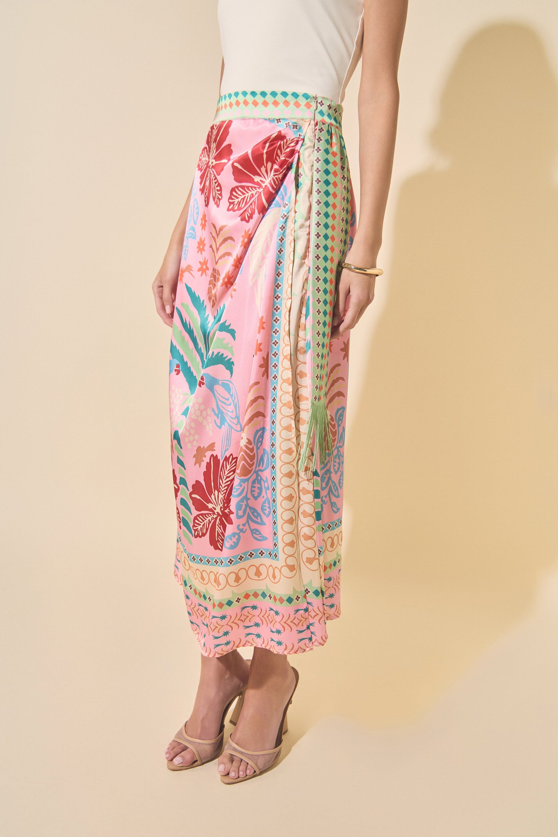 Printed Maxi Skirt
