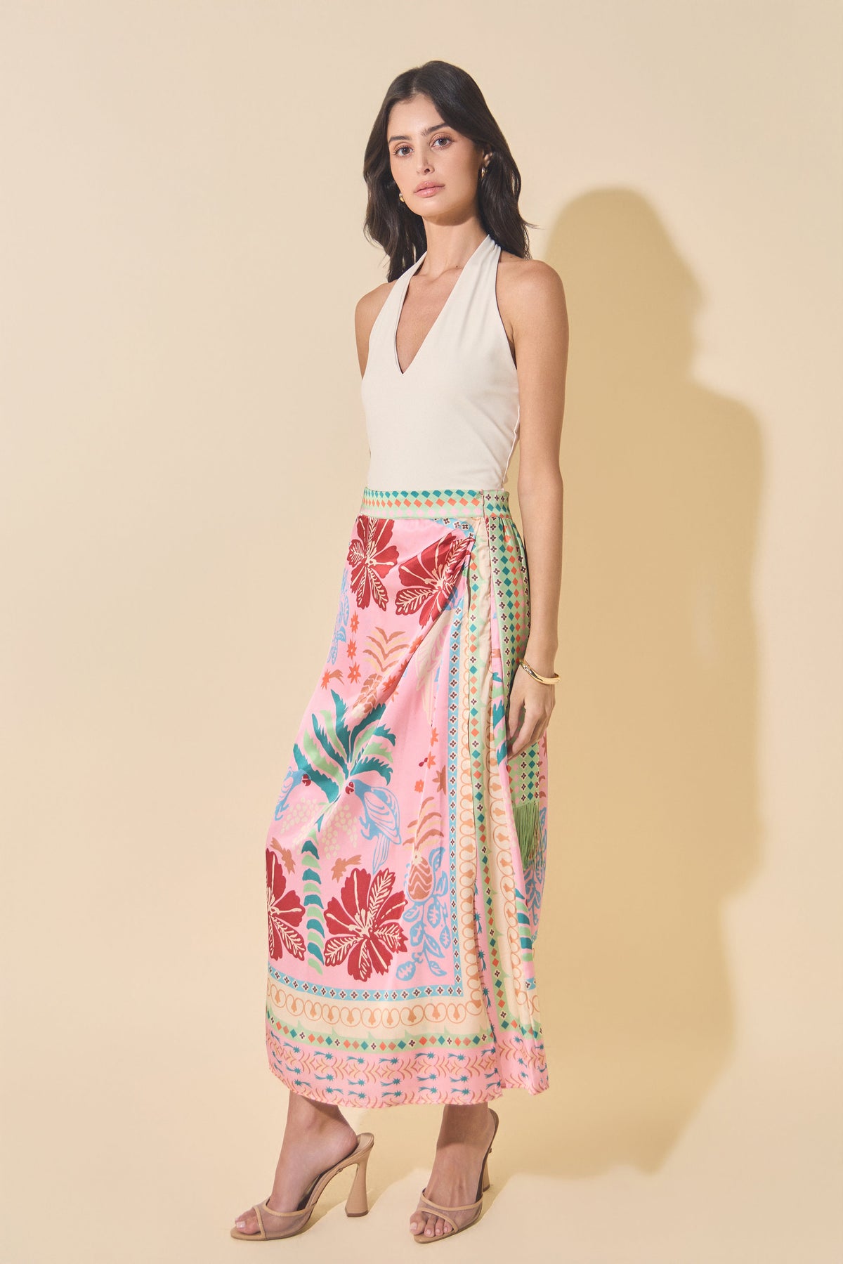 Printed Maxi Skirt