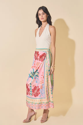 Printed Maxi Skirt