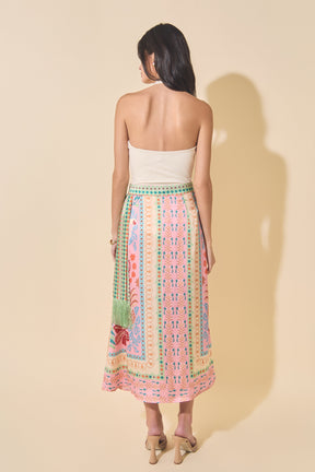 Printed Maxi Skirt