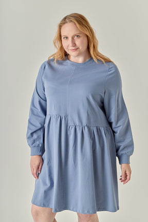 ENGLISH FACTORY - Knit Unbalanced Seam Dress - DRESSES available at Objectrare