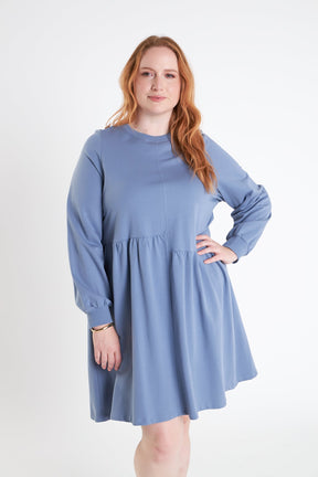 ENGLISH FACTORY - Knit Unbalanced Seam Dress - DRESSES available at Objectrare
