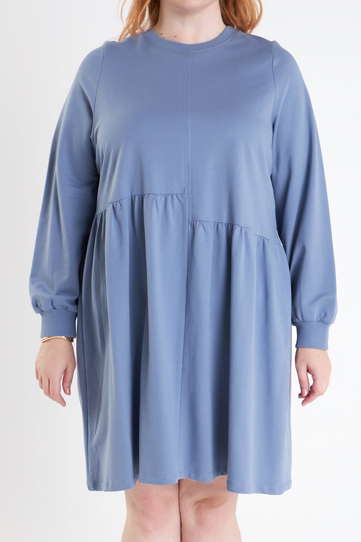 ENGLISH FACTORY - Knit Unbalanced Seam Dress - DRESSES available at Objectrare