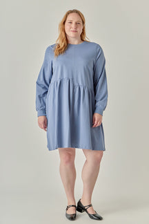 ENGLISH FACTORY - Knit Unbalanced Seam Dress - DRESSES available at Objectrare