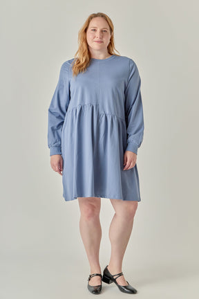 ENGLISH FACTORY - Knit Unbalanced Seam Dress - DRESSES available at Objectrare