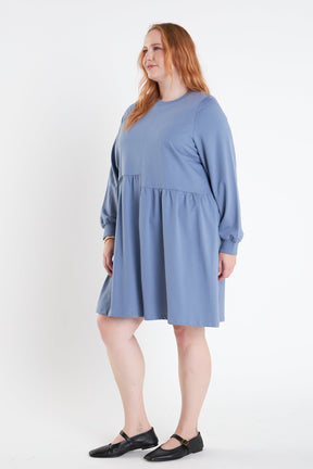 ENGLISH FACTORY - Knit Unbalanced Seam Dress - DRESSES available at Objectrare