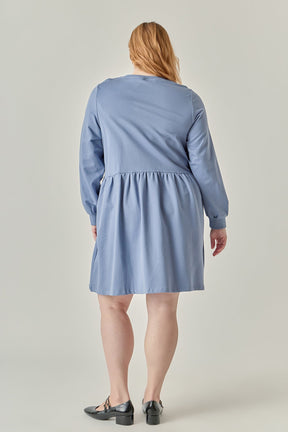 ENGLISH FACTORY - Knit Unbalanced Seam Dress - DRESSES available at Objectrare