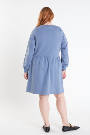 ENGLISH FACTORY - Knit Unbalanced Seam Dress - DRESSES available at Objectrare