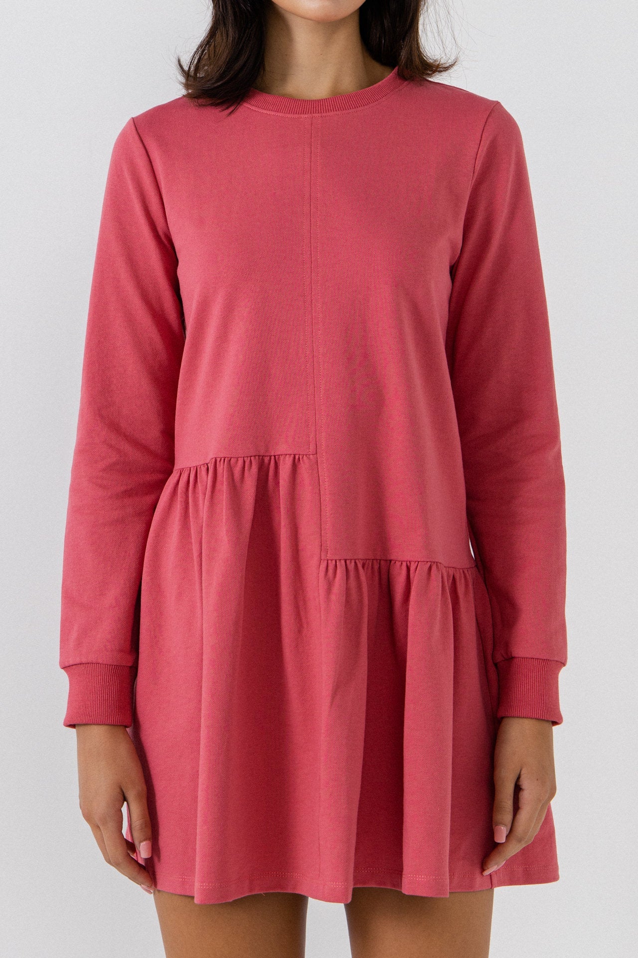 ENGLISH FACTORY - Knit Unbalanced Seam Dress - DRESSES available at Objectrare