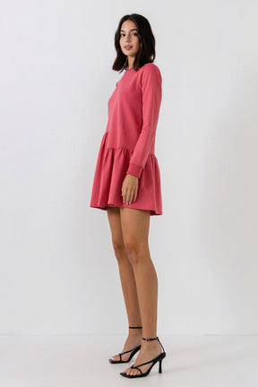 ENGLISH FACTORY - Knit Unbalanced Seam Dress - DRESSES available at Objectrare