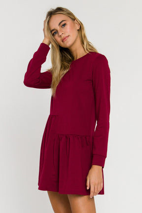 ENGLISH FACTORY - Knit Unbalanced Seam Dress - DRESSES available at Objectrare