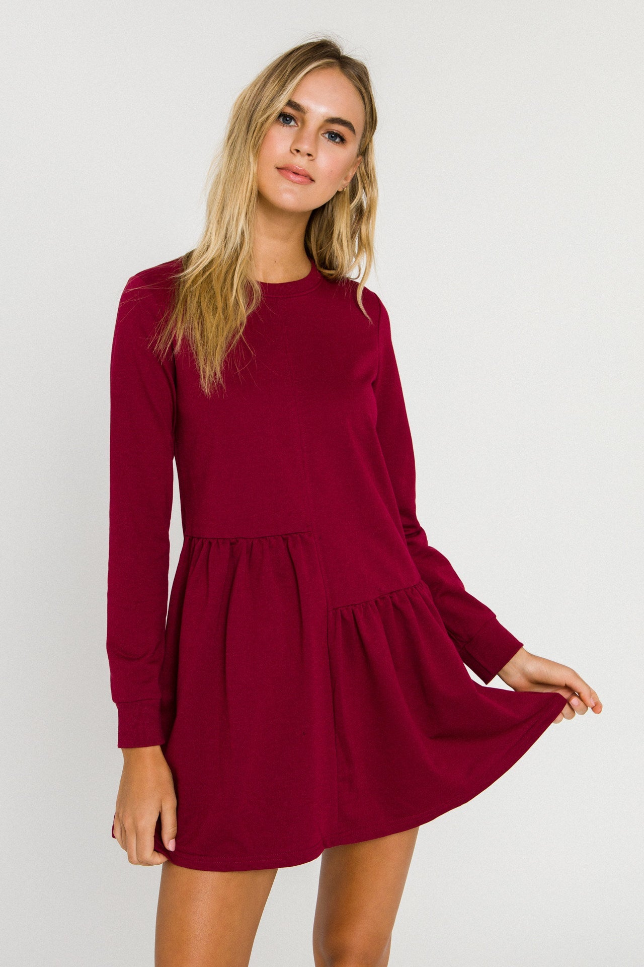 ENGLISH FACTORY - Knit Unbalanced Seam Dress - DRESSES available at Objectrare