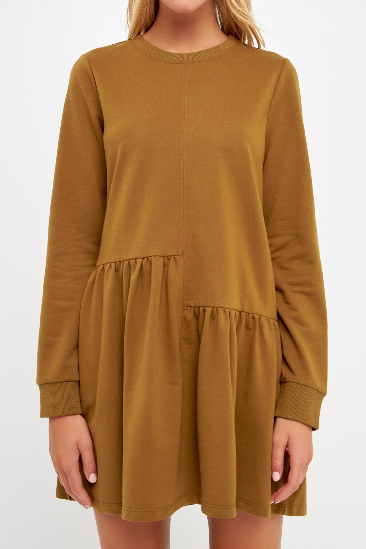 ENGLISH FACTORY - Knit Unbalanced Seam Dress - DRESSES available at Objectrare