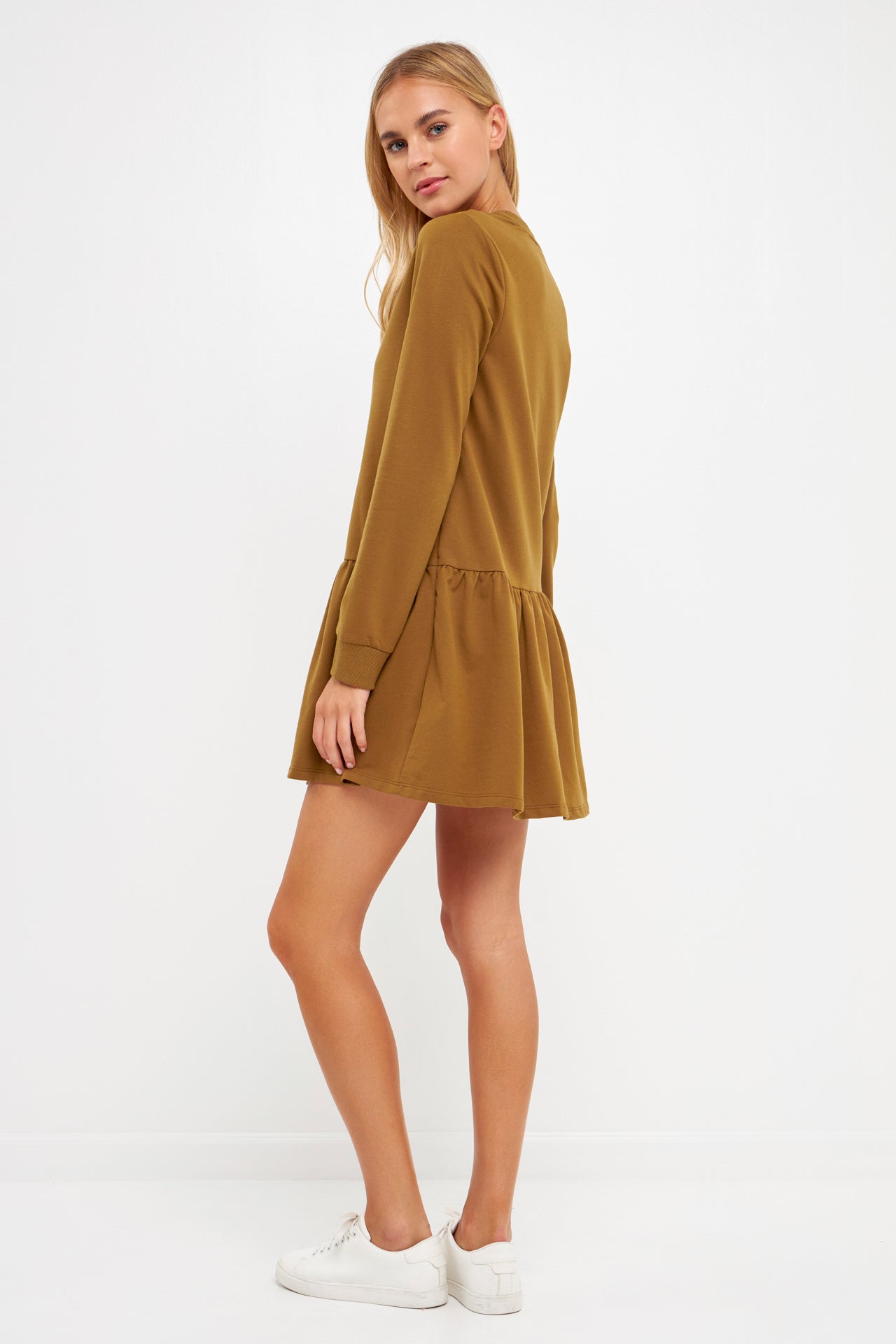 ENGLISH FACTORY - Knit Unbalanced Seam Dress - DRESSES available at Objectrare