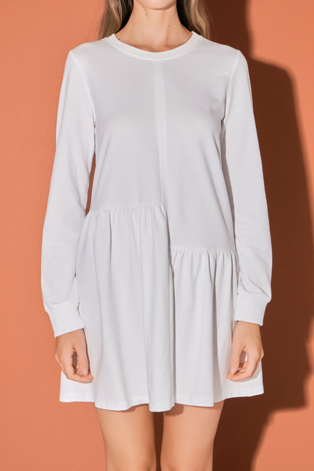 ENGLISH FACTORY - Knit Unbalanced Seam Dress - DRESSES available at Objectrare