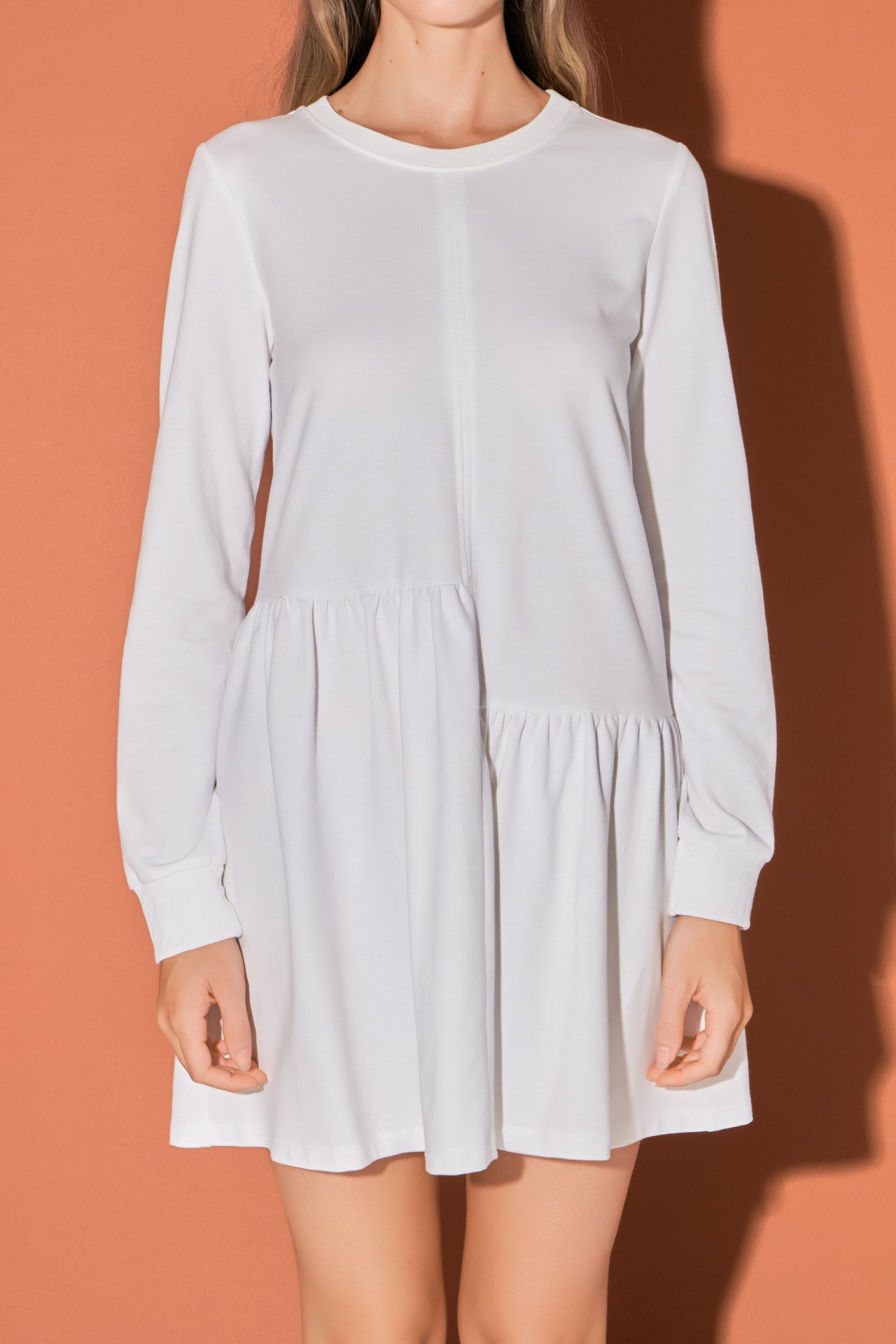 ENGLISH FACTORY - Knit Unbalanced Seam Dress - DRESSES available at Objectrare