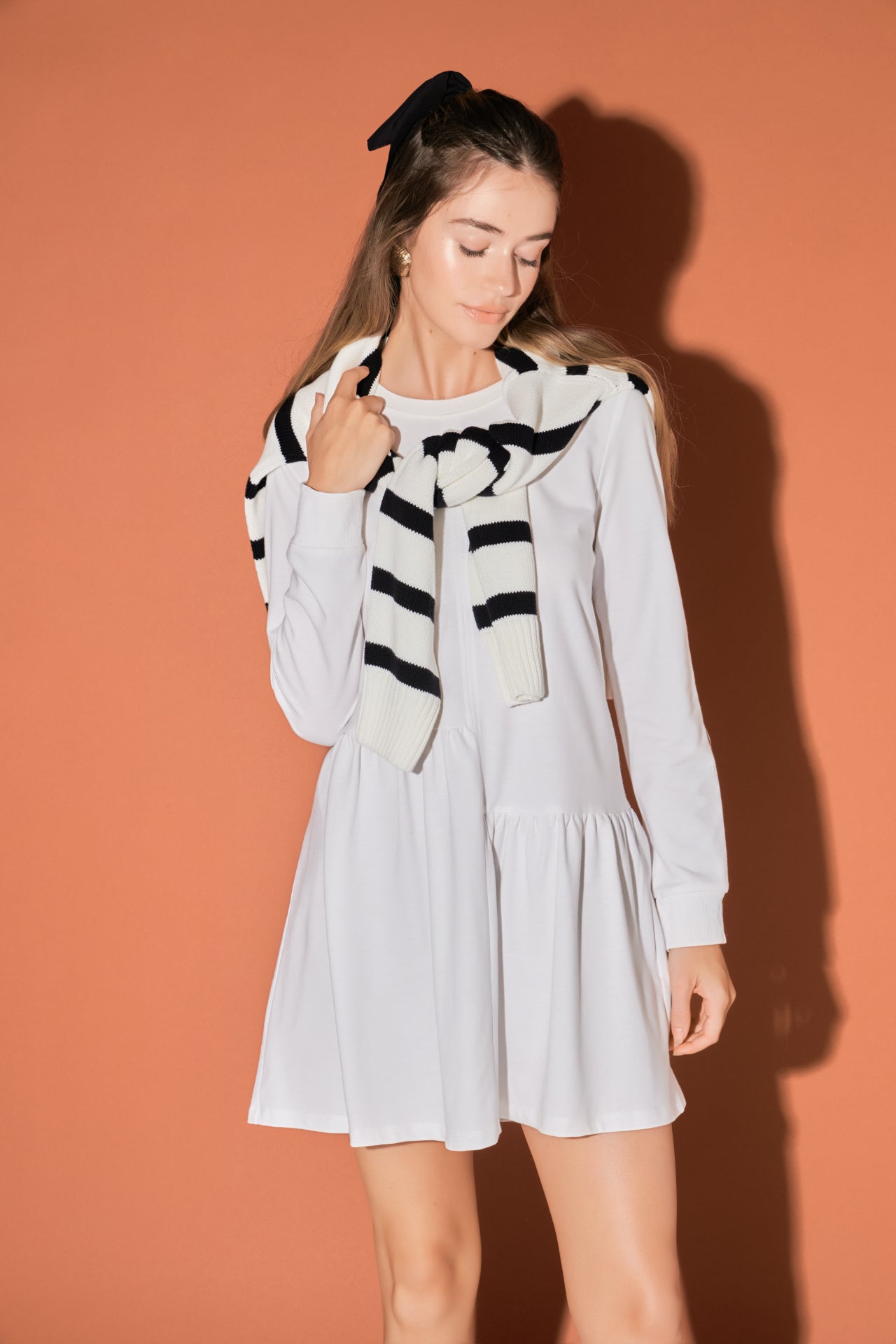 ENGLISH FACTORY - Knit Unbalanced Seam Dress - DRESSES available at Objectrare