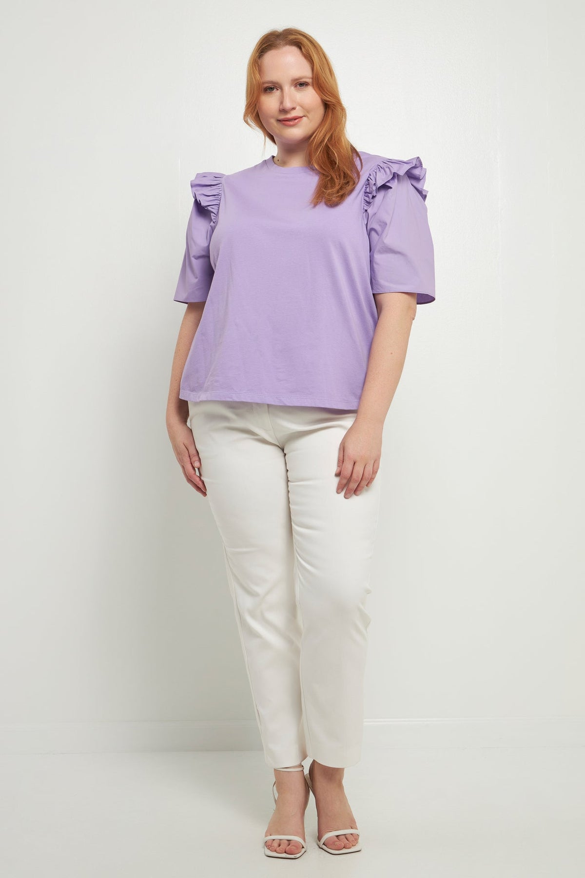 ENGLISH FACTORY - Poplin Combo Sleeve T-Shirt - TOPS available at Objectrare