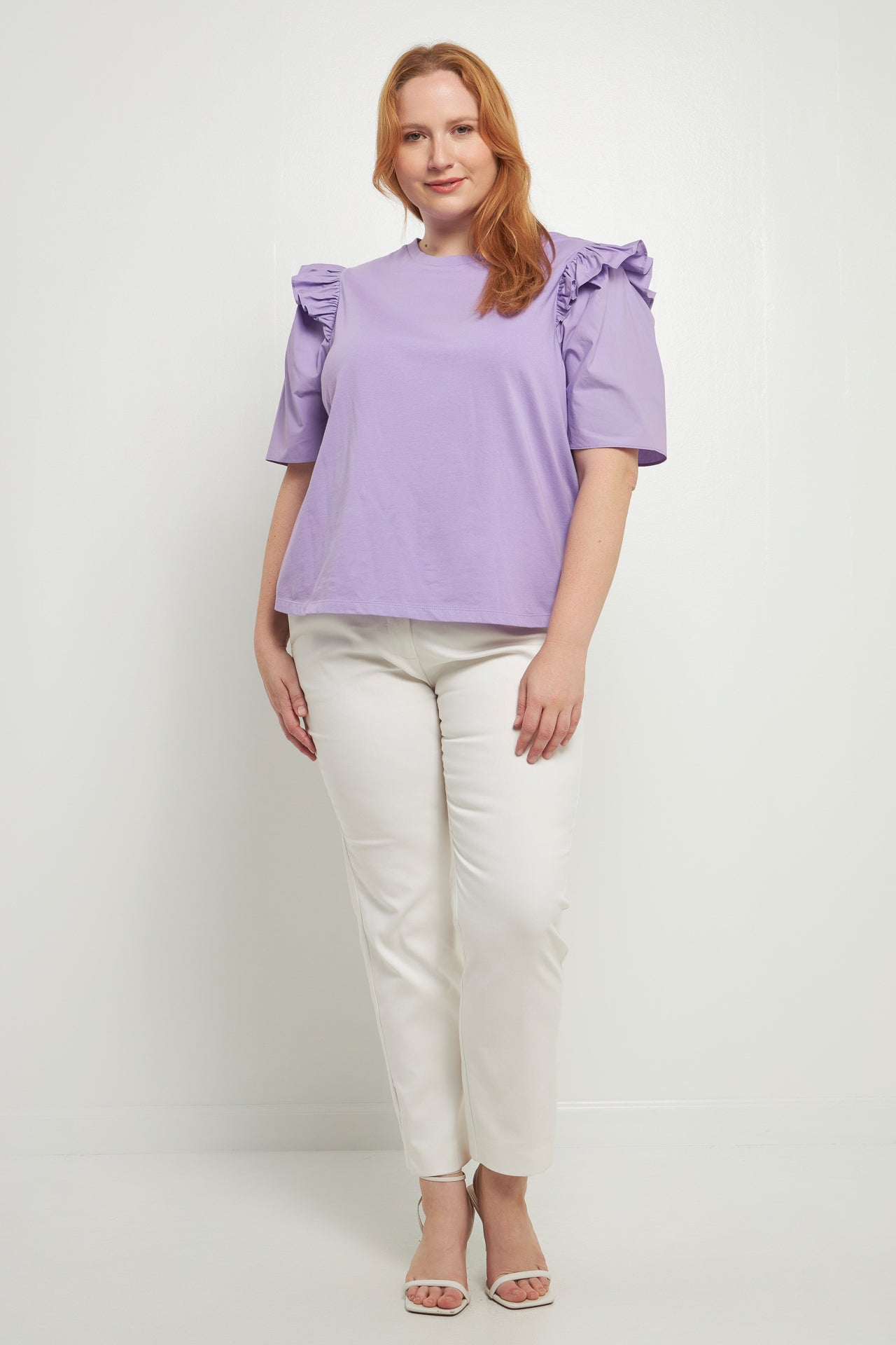 ENGLISH FACTORY - Poplin Combo Sleeve T-Shirt - TOPS available at Objectrare
