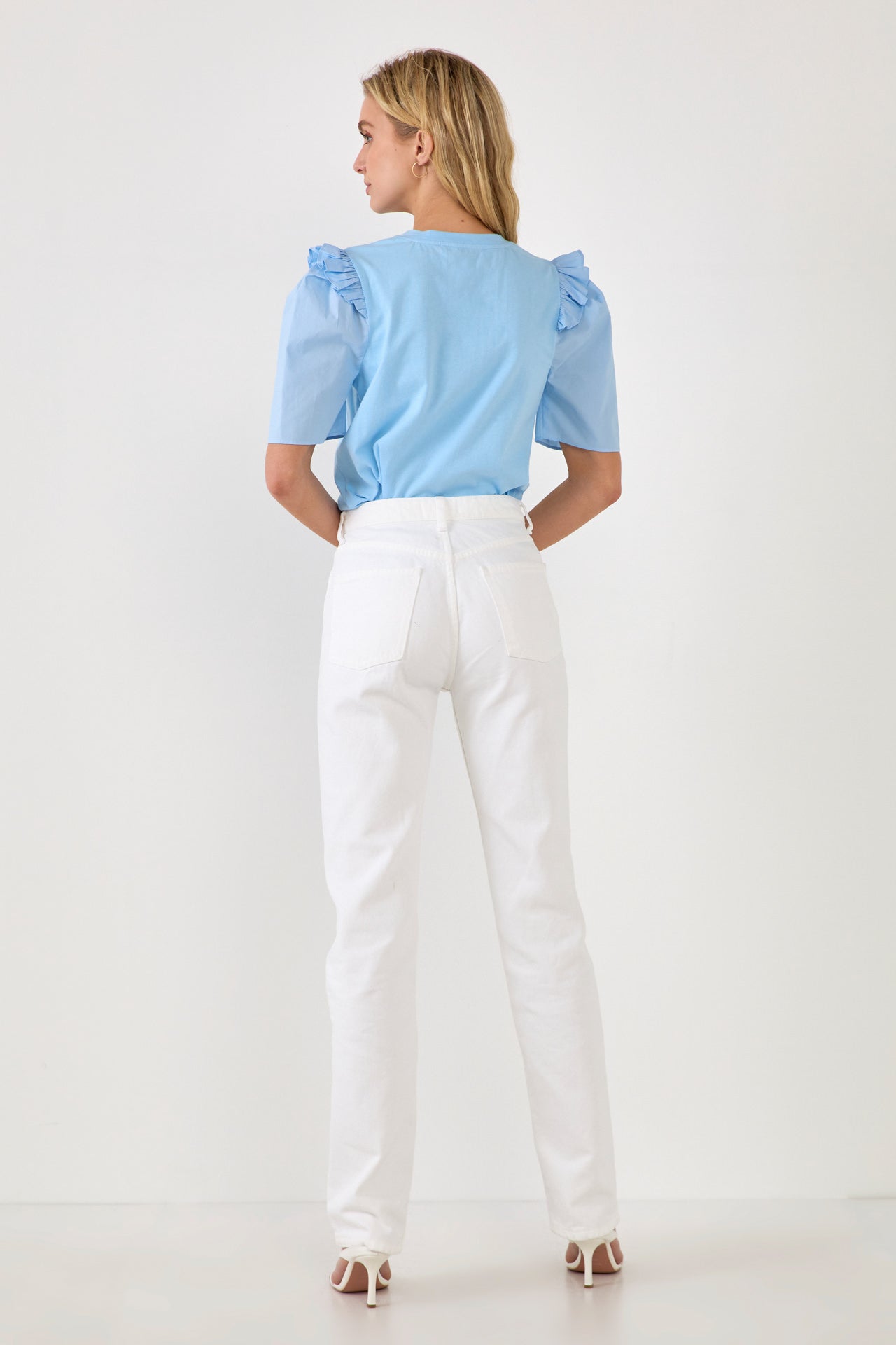 Mini Ruffle Puff Sleeve T-Shirt