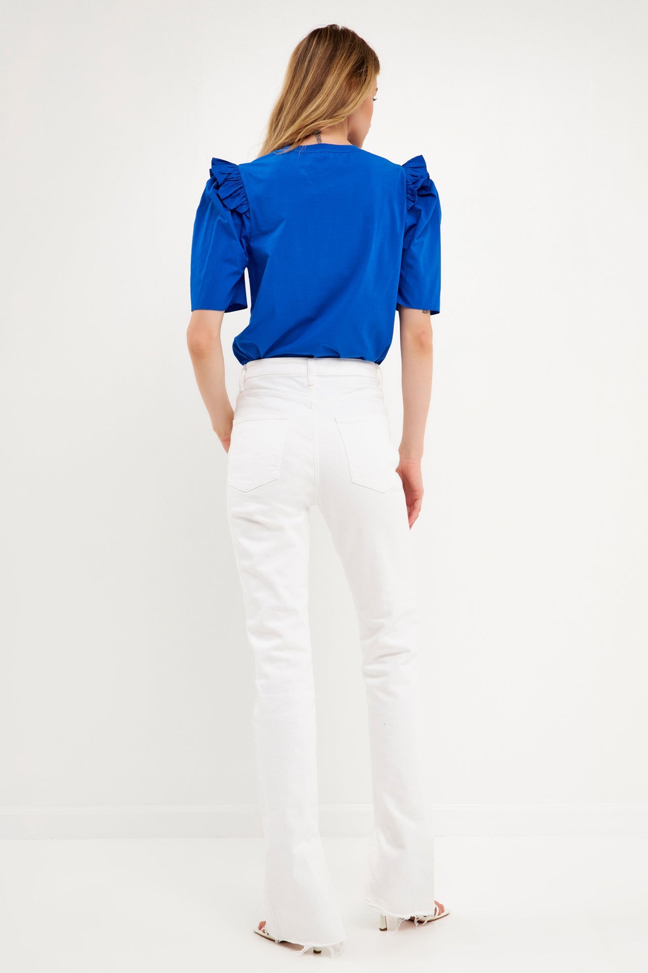 Mini Ruffle Puff Sleeve T-Shirt