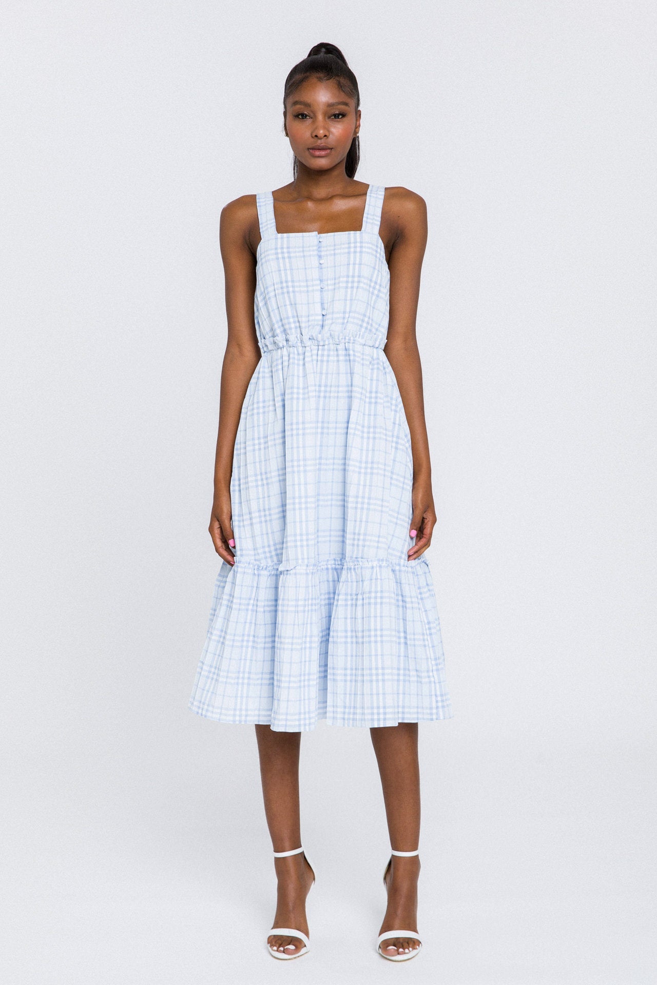 ENGLISH FACTORY - Sleeveless Midi Dress - DRESSES available at Objectrare