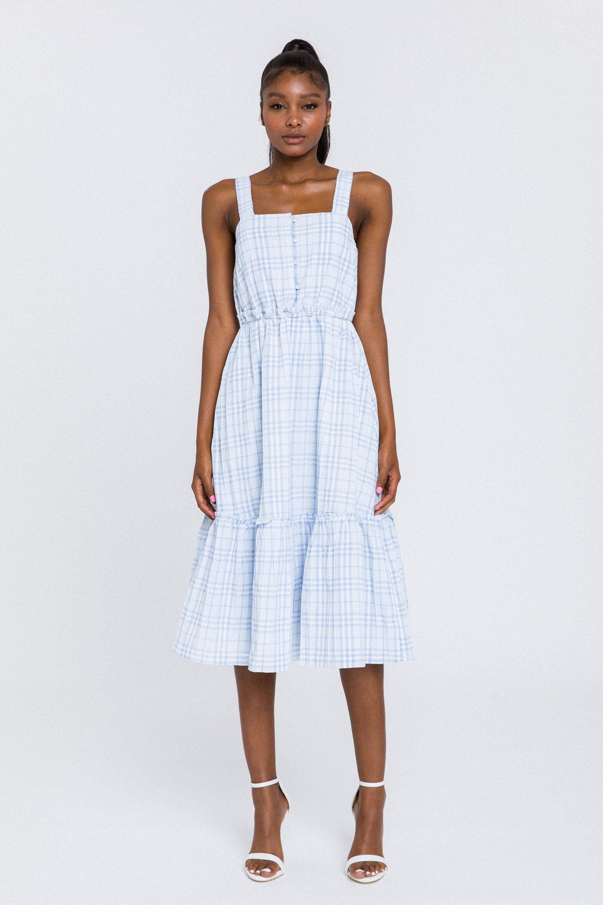 ENGLISH FACTORY - Sleeveless Midi Dress - DRESSES available at Objectrare