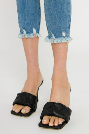 ENGLISH FACTORY - Frayed Hem Skinny Jeans - JEANS available at Objectrare