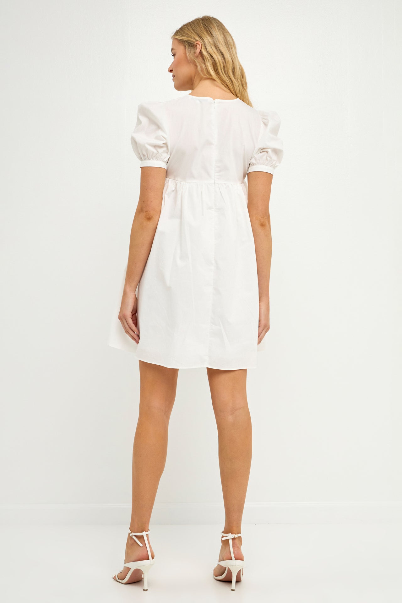ENGLISH FACTORY - Puff Sleeve Babydoll Dress - DRESSES available at Objectrare