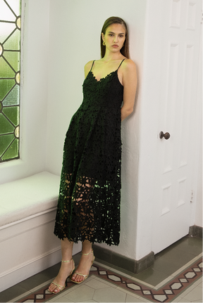 ENDLESS ROSE - Lace Midi Dress - DRESSES available at Objectrare
