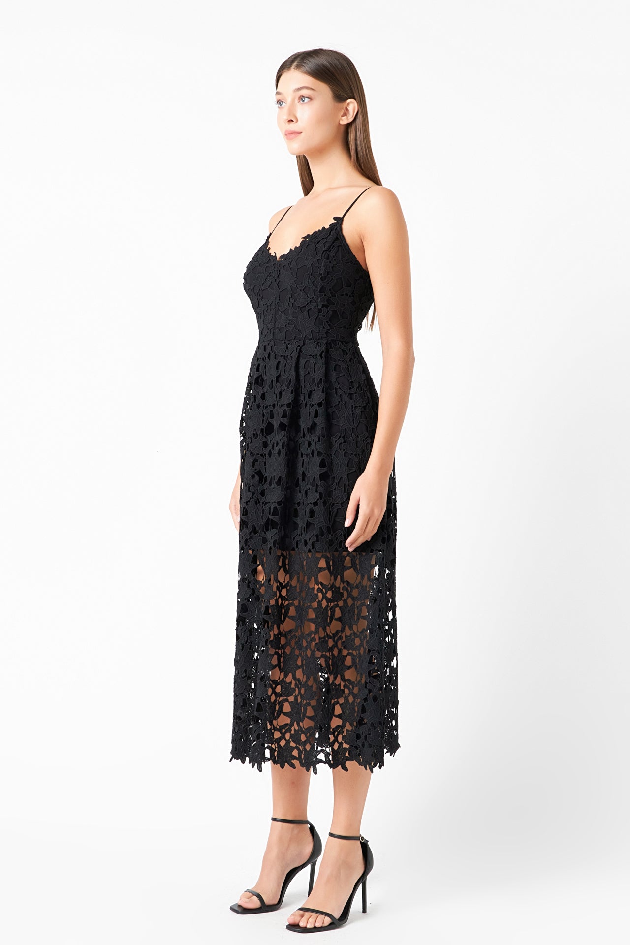 Endless Rose - Lace Midi Dress