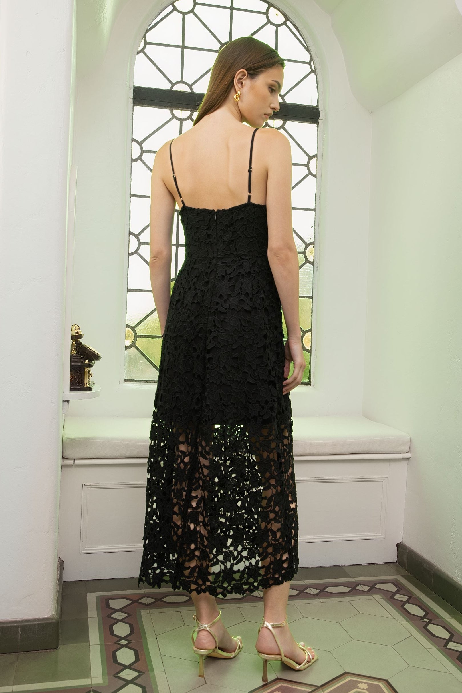 ENDLESS ROSE - Lace Midi Dress - DRESSES available at Objectrare