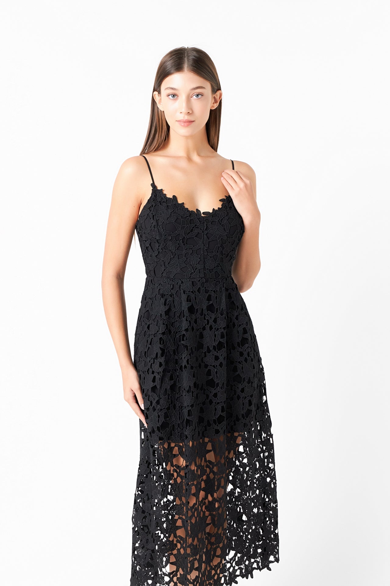 Endless Rose - Lace Midi Dress