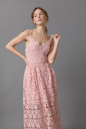 ENDLESS ROSE - Endless Rose - Lace Midi Dress - DRESSES available at Objectrare