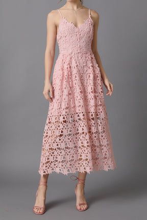 ENDLESS ROSE - Endless Rose - Lace Midi Dress - DRESSES available at Objectrare