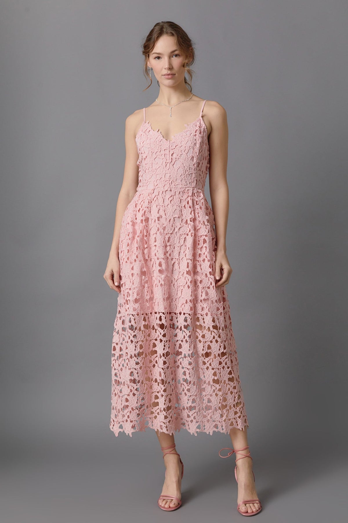 Endless Rose - Lace Midi Dress