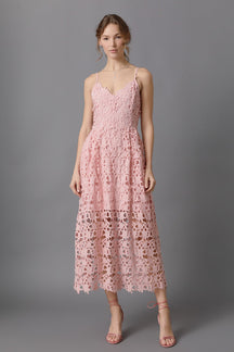 ENDLESS ROSE - Endless Rose - Lace Midi Dress - DRESSES available at Objectrare