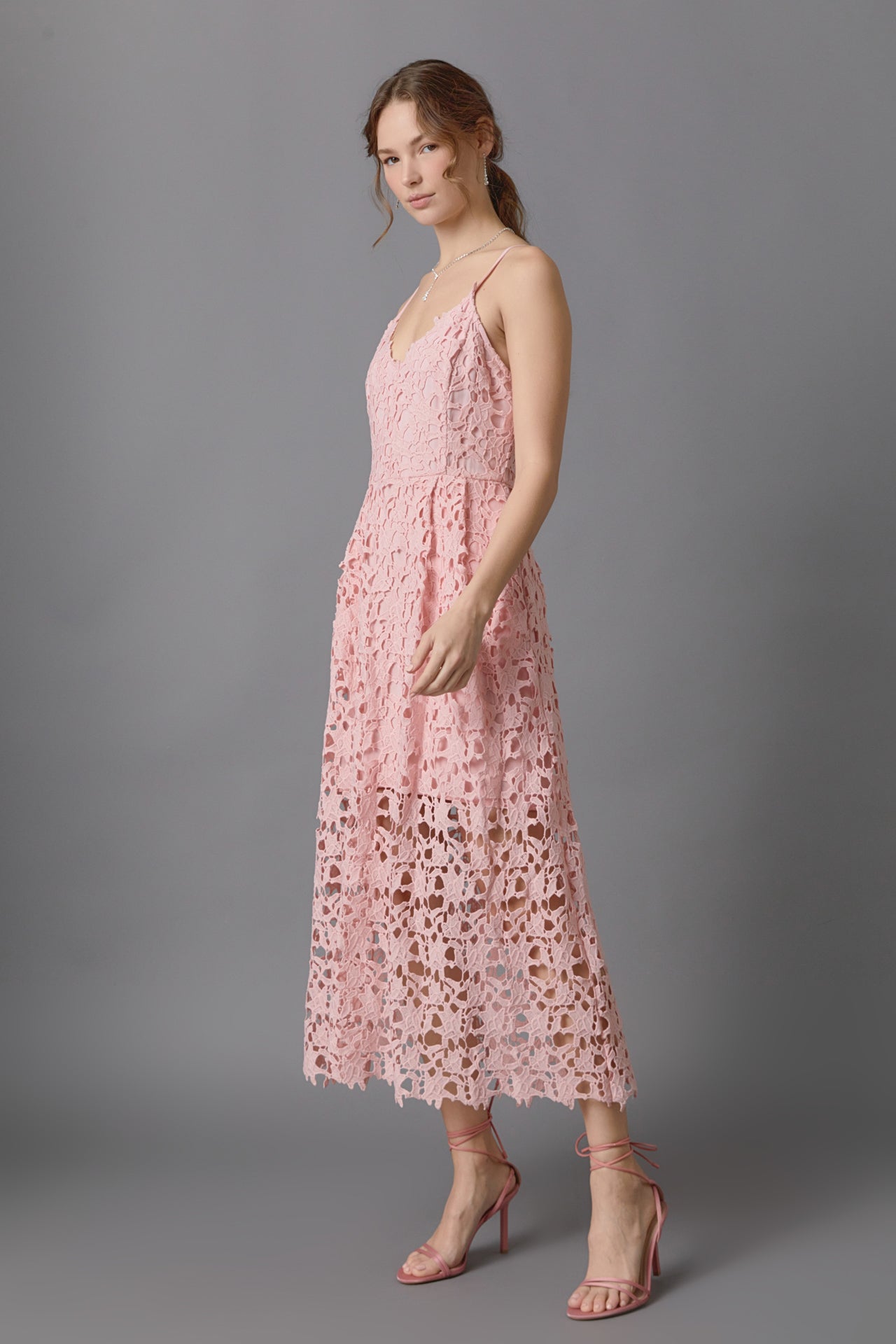 ENDLESS ROSE - Endless Rose - Lace Midi Dress - DRESSES available at Objectrare