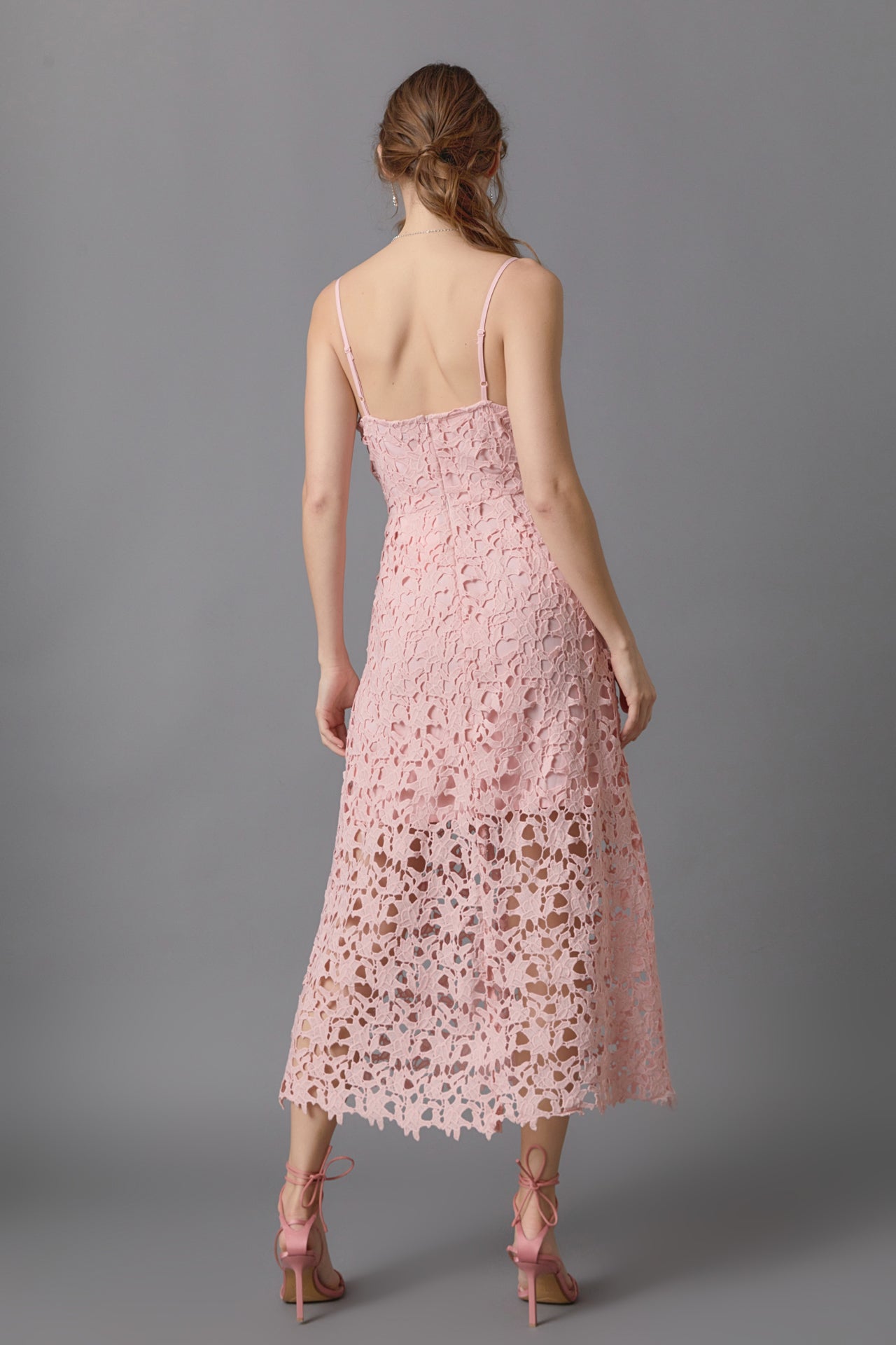 ENDLESS ROSE - Endless Rose - Lace Midi Dress - DRESSES available at Objectrare