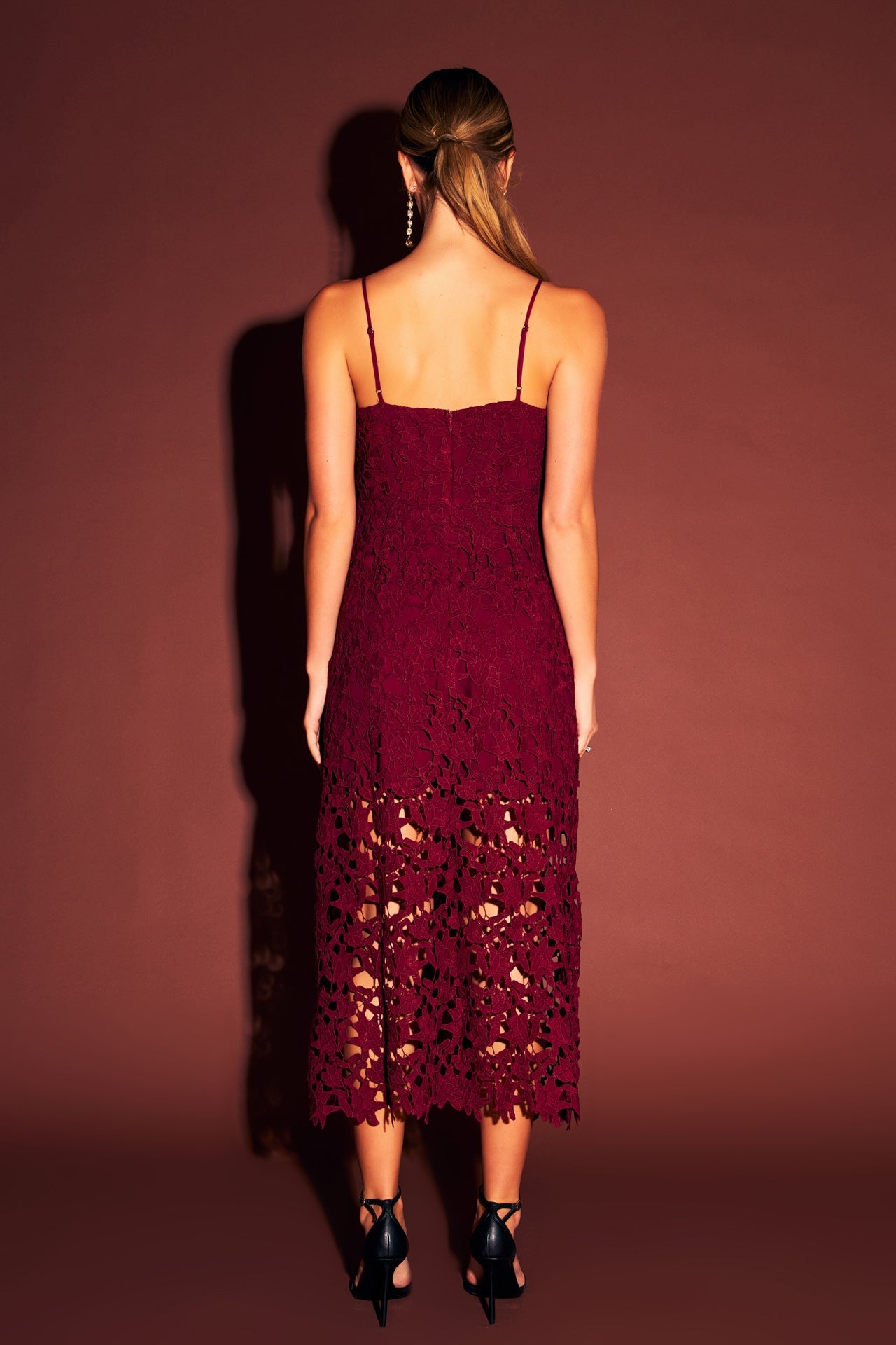 Endless Rose - Lace Midi Dress