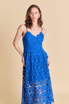 ENDLESS ROSE - Lace Midi Dress - DRESSES available at Objectrare