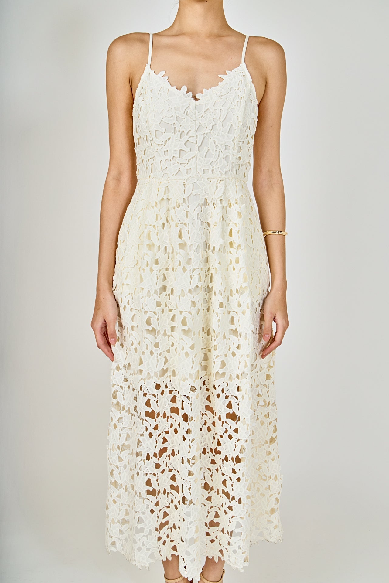ENDLESS ROSE - Lace Midi Dress - DRESSES available at Objectrare