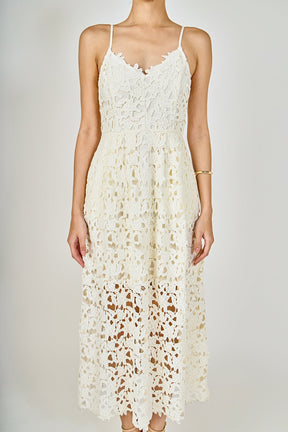 ENDLESS ROSE - Lace Midi Dress - DRESSES available at Objectrare