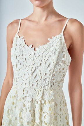 ENDLESS ROSE - Lace Midi Dress - DRESSES available at Objectrare