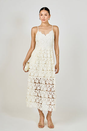 ENDLESS ROSE - Lace Midi Dress - DRESSES available at Objectrare